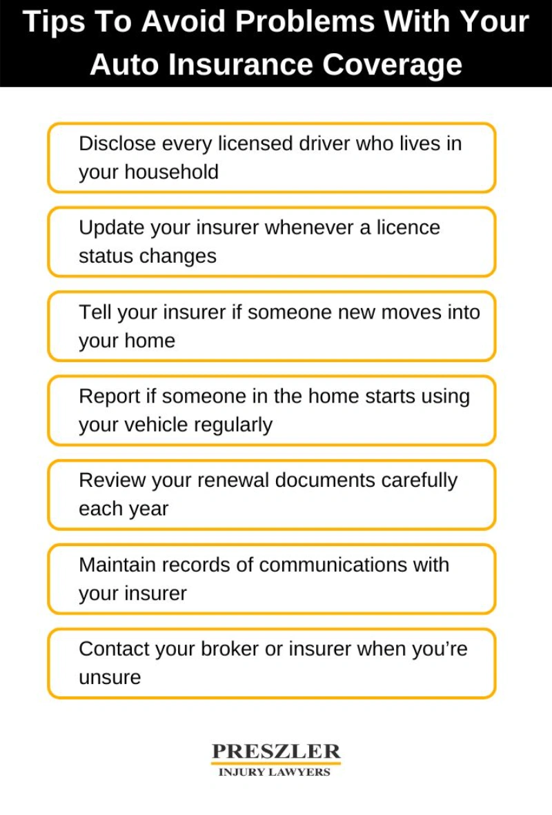 7 Tips To Avoid Problems With Your Auto Insurance Coverage